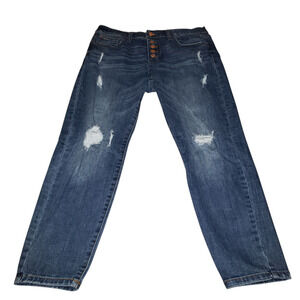 Celebrity Pink Distressed Skinny Jeans Size 11/30 – Grunge Boho Streetwear Denim